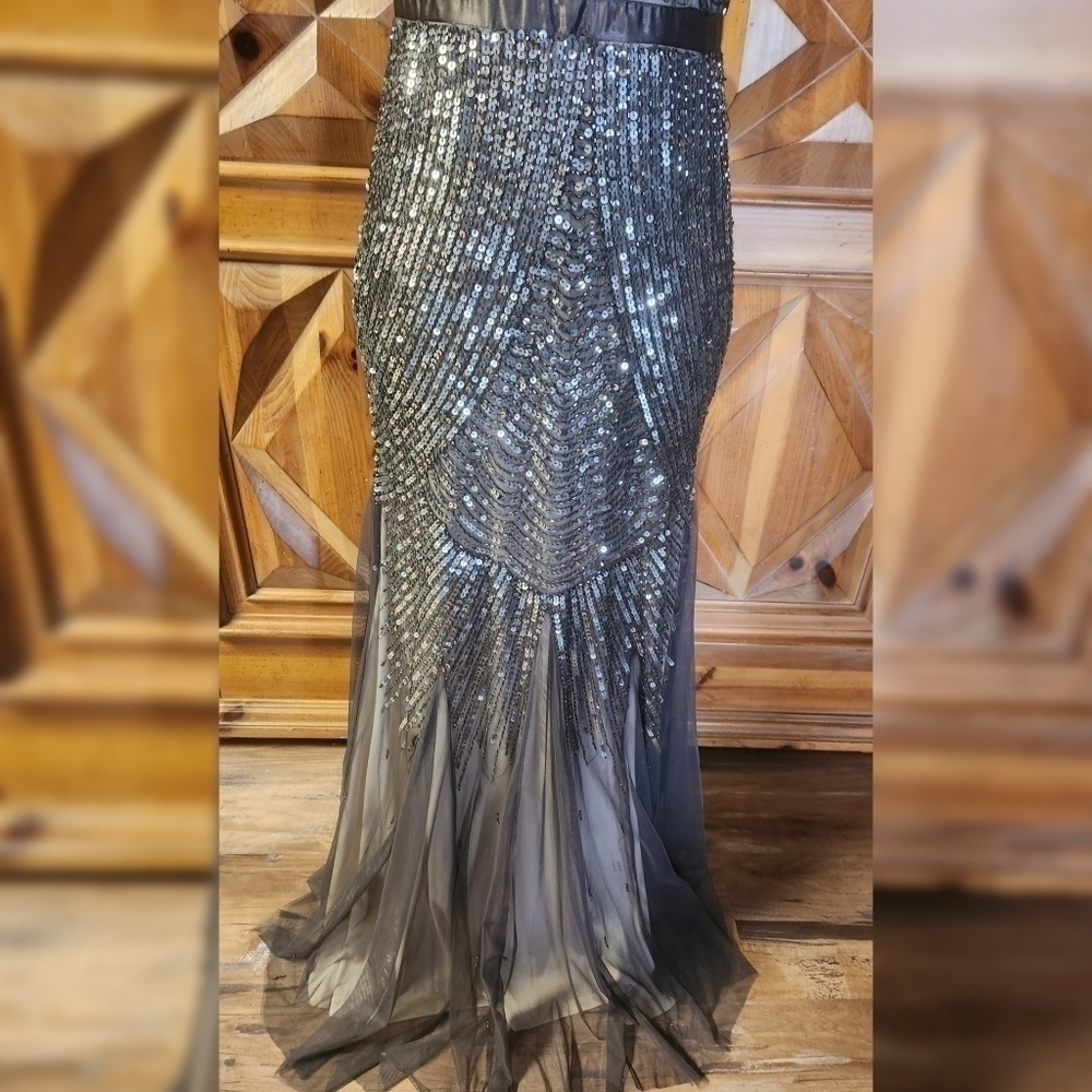 Adrianna Papell Cocktail Dress Sz 4P - Picture 2 of 9